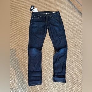 RAG & BONE  Dre High-Rise Slim Boyfriend Jeans in Beverly size 29 dark wash NWT